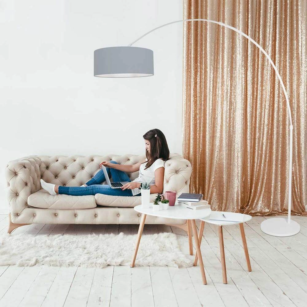 Lampe à arc Sparkled light blanc avec une teinte bleu clair Steinhauer 8712746175110