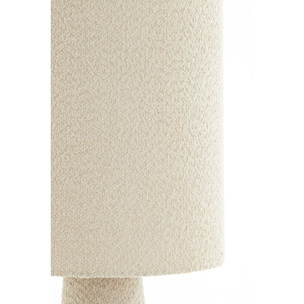 Lampe de pied Micky Ø 38cm - bouclé - sable Light & Living 8717807761158