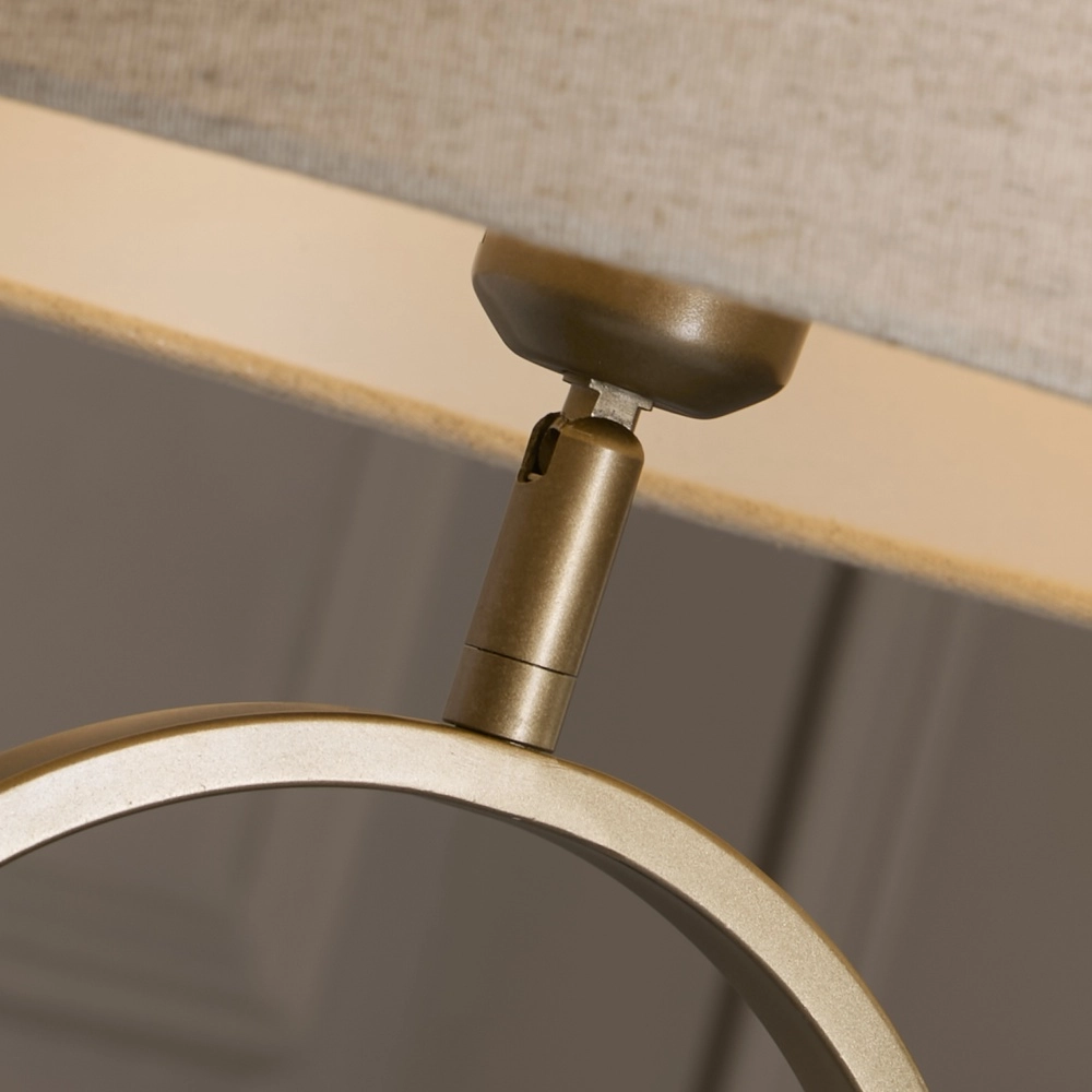 Lampe de table Modish bronze avec capuchon crème Searchlight 5053423306377