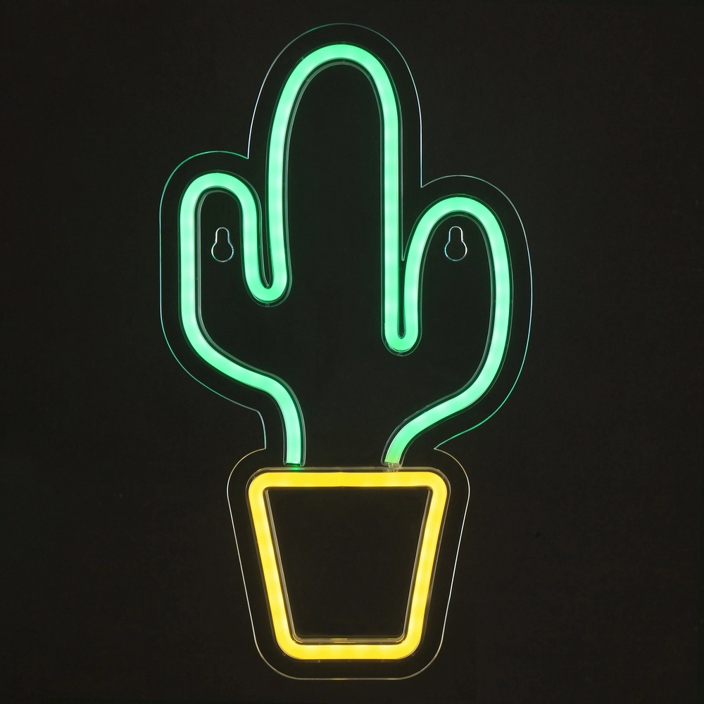 Lampe murale au néon Neon-Tales Cactus Brilliant 4004353477843