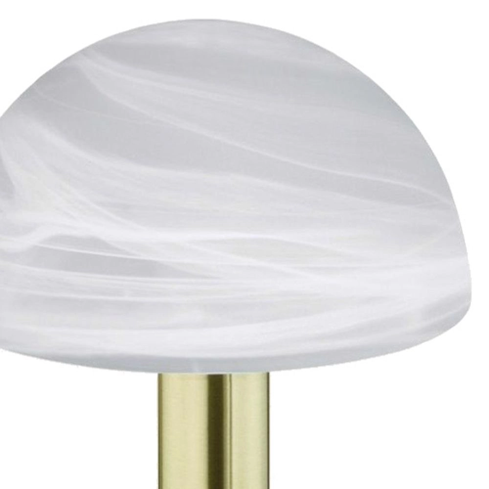 Lampe de table Fynn ll 21cm laiton mat avec blanc ivoire Trio 4017807551327