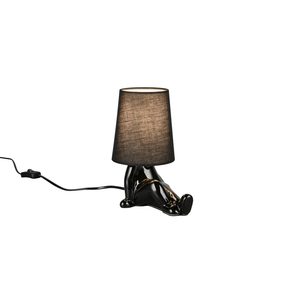 Lampe de table Huma Noir Trio 4017807682533