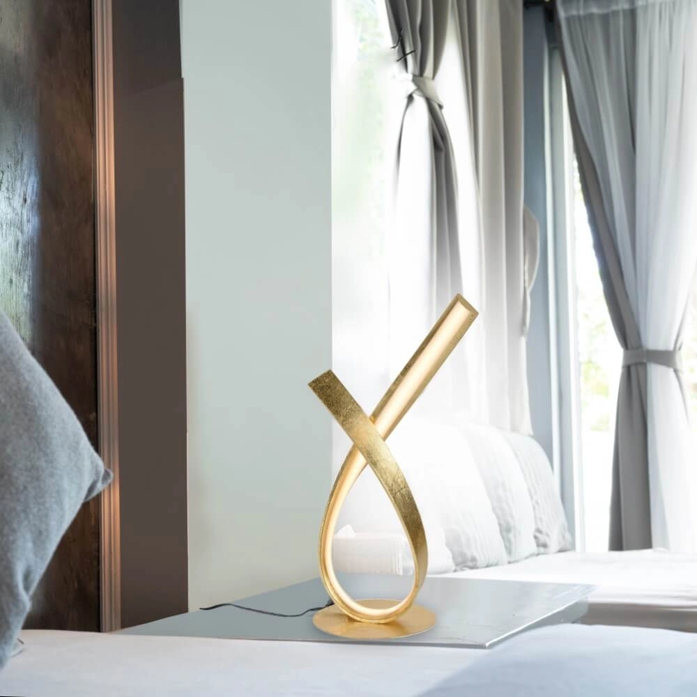 Lampe de table Linda boucler l'or Paul Neuhaus 4012248304761