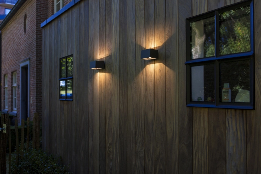 Lampe murale élégante Gemini Gris avec capteur Lutec 6939412018171