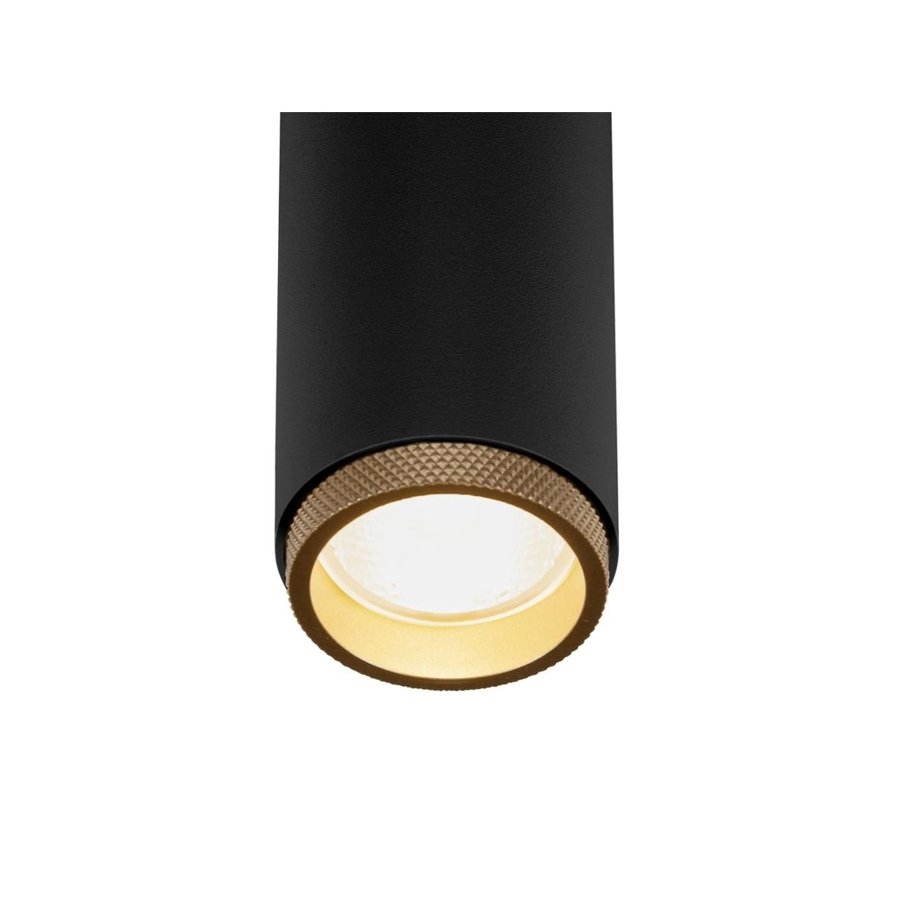 Spot monté en surface Grip! M noir avec or 3000K SLV 4024163304658