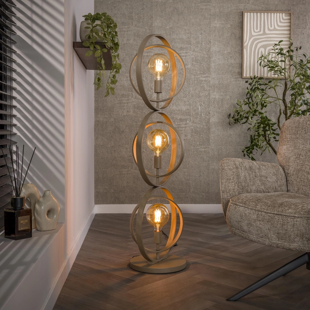 Lampe de pied à sable à 3 lumières Turn E27 - Ø 40cm
