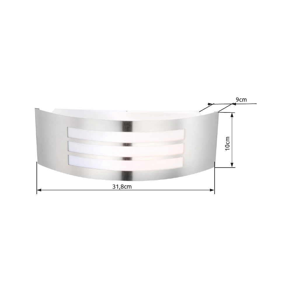 Lampe murale Cornus Gris argenté Globo 9007371210428