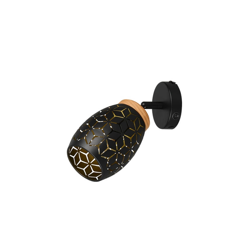 Spot monté en surface Bidar noir Trio 4017807640649