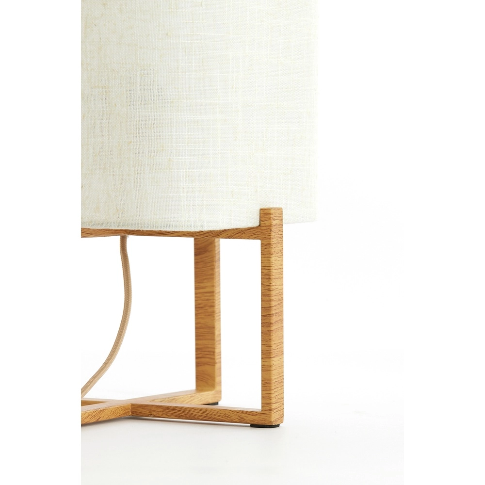 Lampe de table Wyn 50,5 cm - corde crème avec aspect bois Light & Living 8717807792572