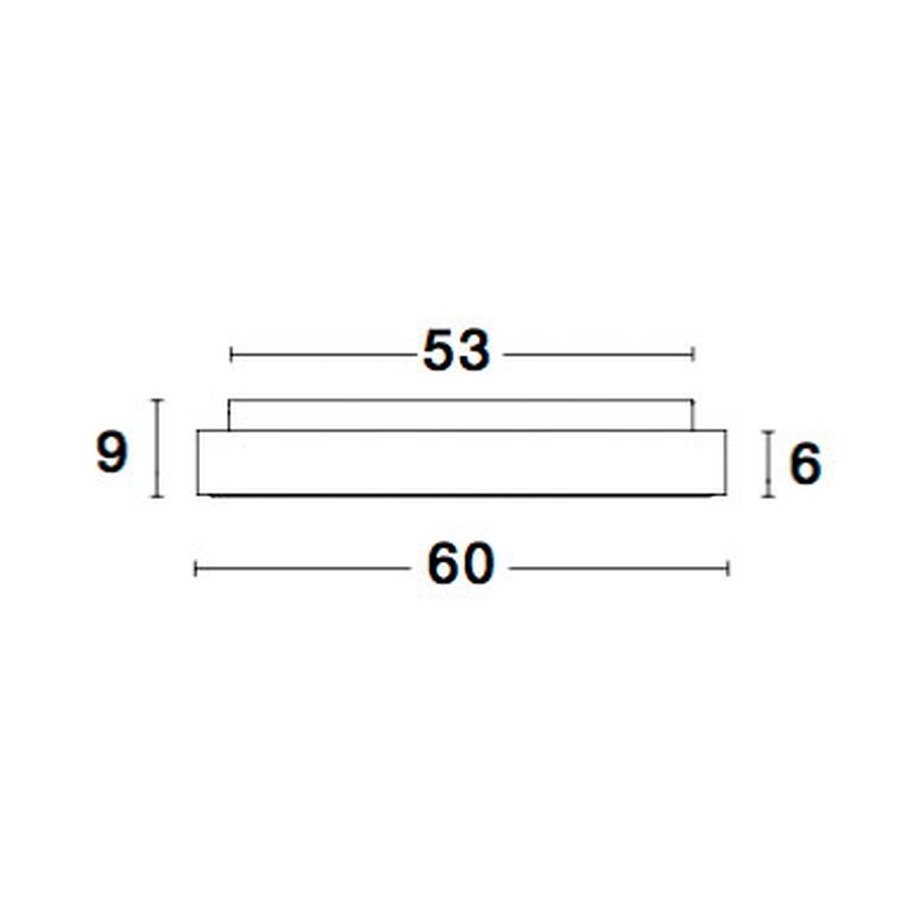 Plafonnier Rando Thin noir Ø 60cm Lyora 5212017420107