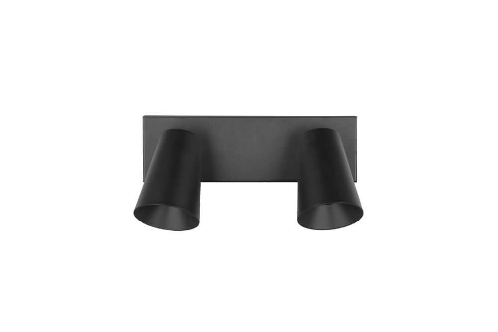 Spot double en saillie Sharp noir Trio 4017807613063