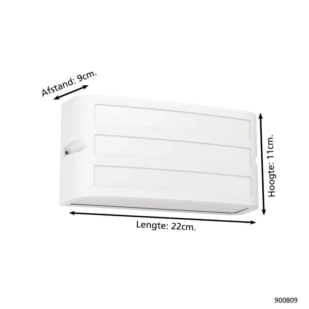 Lampe d'extérieur moderne Camarda blanc - avec LED Eglo 9008606261918