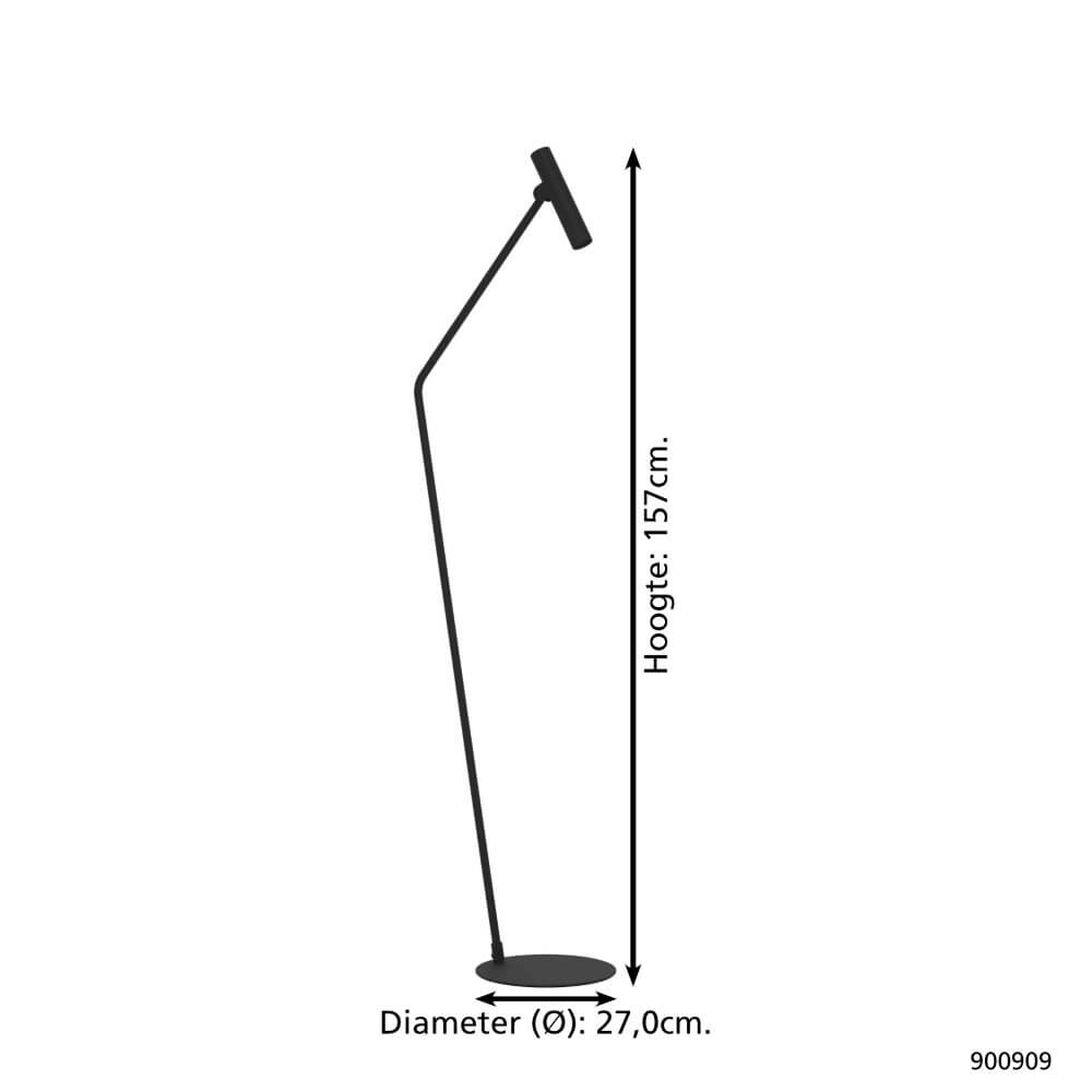 Lampadaire mince Almudaina DIRIGÉ Eglo 9008606274130
