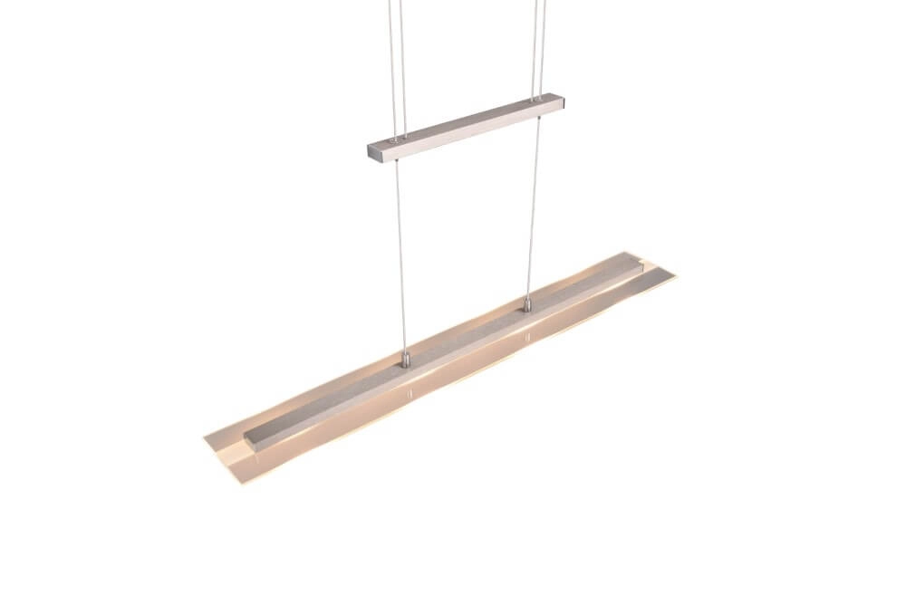 Lampe à suspension en verre Milos nickel Trio 4017807588262