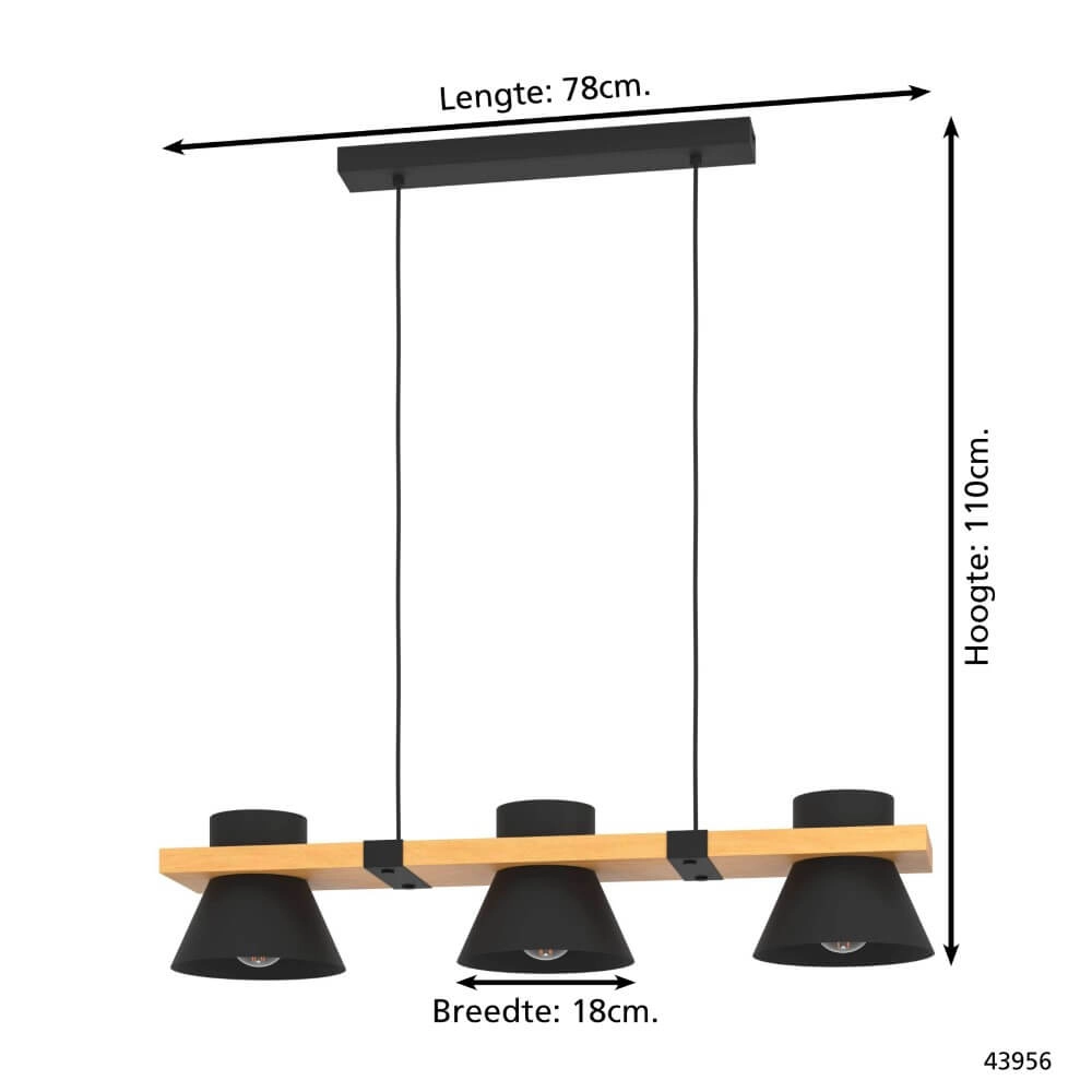 Lampe suspendue rurale Maccles Eglo 9002759439569