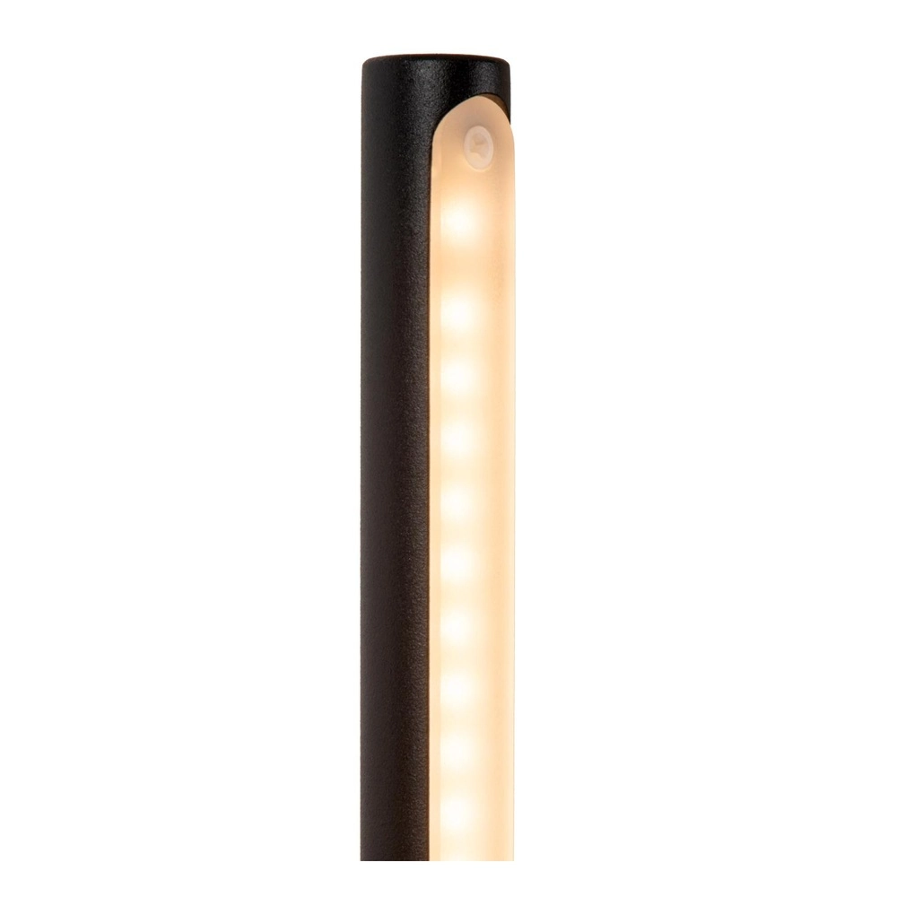 Lampe murale de conception Finan avec point de charge USB noir Lucide 5411212680013