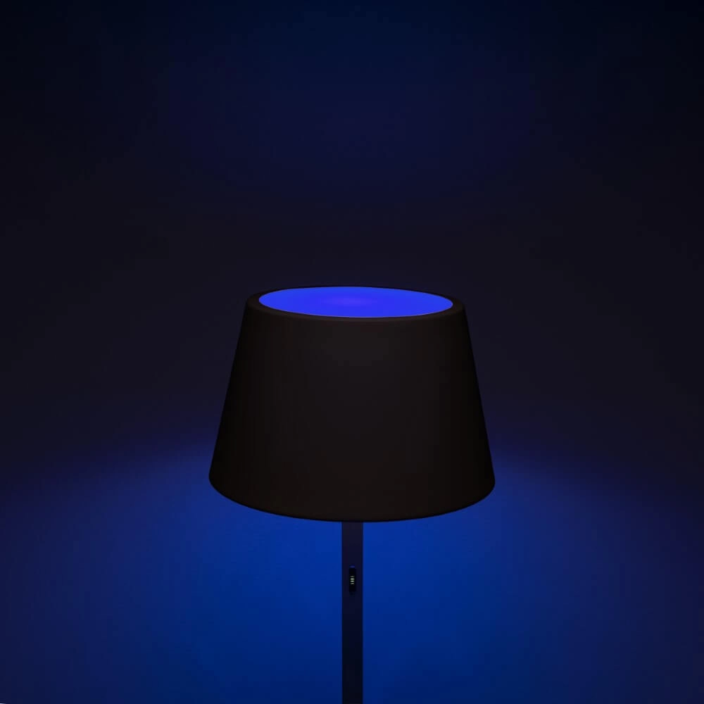 Lampe de table rechargeable pour usage extérieur Pomezia noir KonstSmide 7318307824759