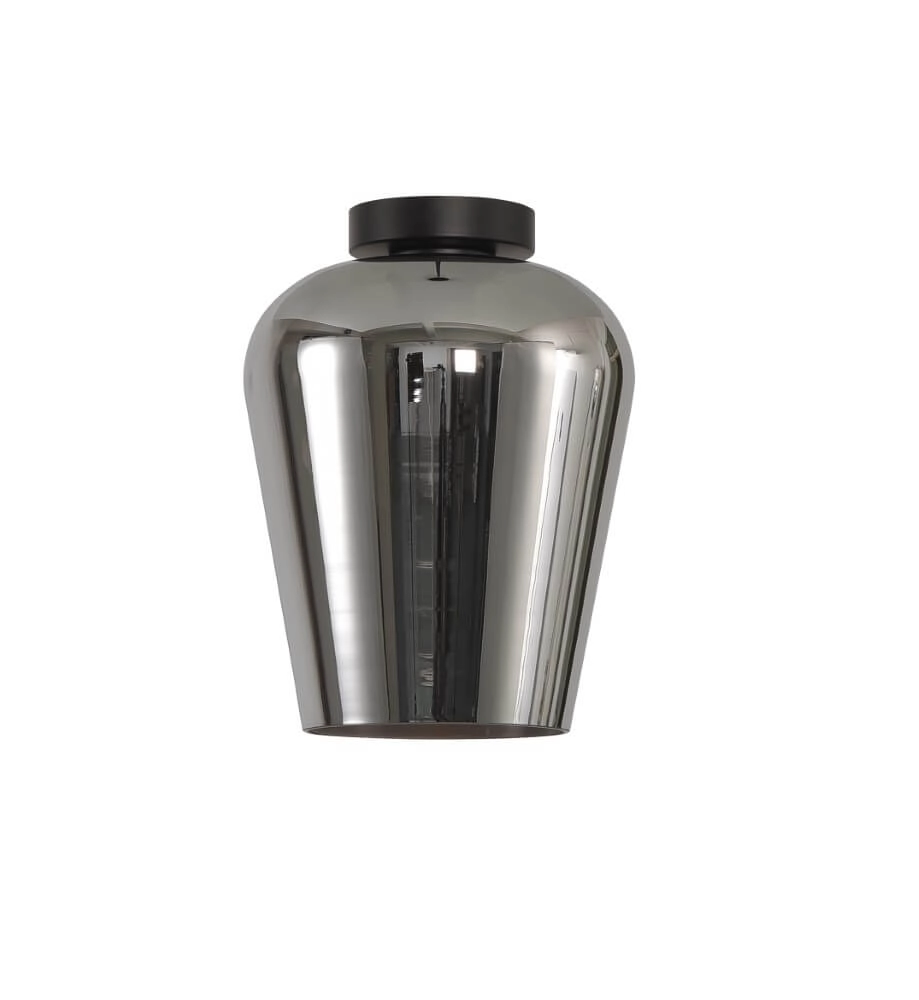 Plafonnier Tombo verre en titane Ø 23cm Artdelight 8719831737734