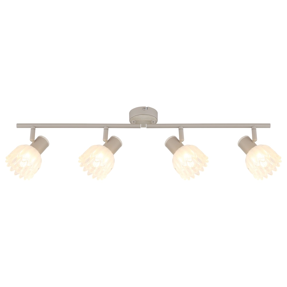 Spot de plafond 4 lumières Planta brun sable Globo 9007371575930