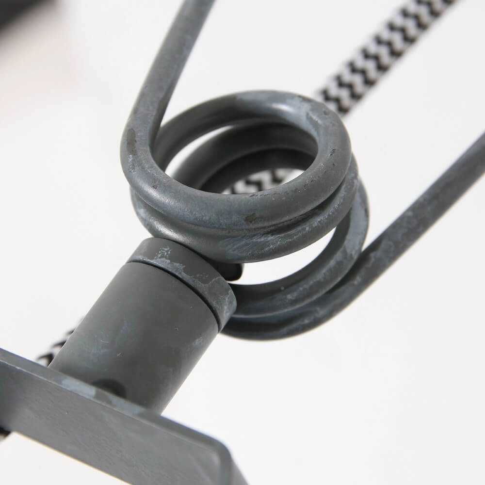 Point de serrage Gearwood gris zinc avec bois Steinhauer 8712746133776