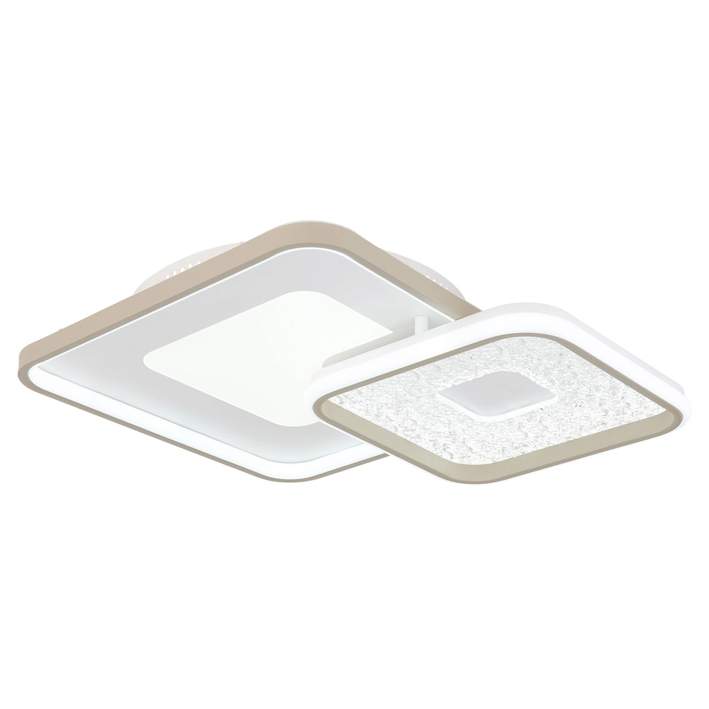 Plafonnier moderne Mosaiko 50 x 50cm brun sable Globo 9007371569762