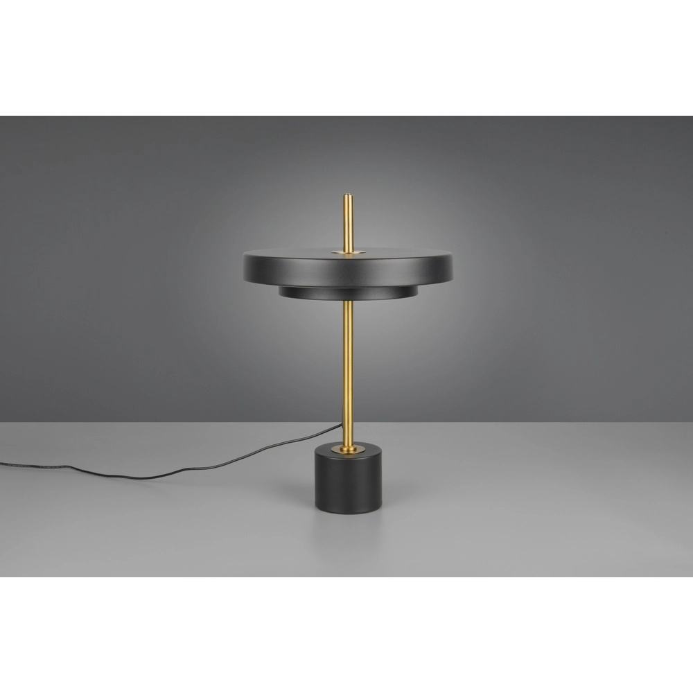 Lampe de table design Keaton noir avec or Trio 4017807655865