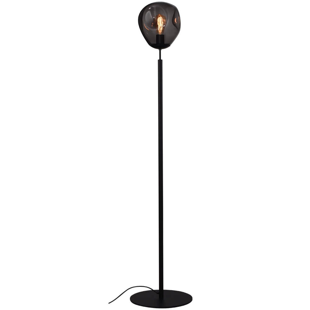 Lampadaire Lava Verre fumé Ø 24cm Lampadaire Lava Verre fumé Ø 24cm