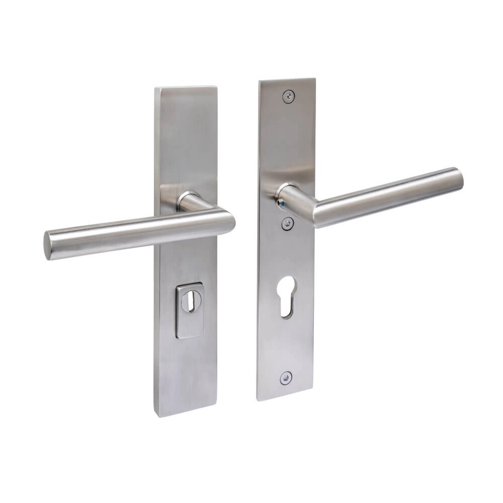 Quincaillerie de porte dérobée Backura PC 72mm acier inoxydable