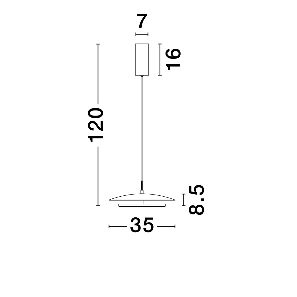Suspension design Olos blanc Ø 35cm Lyora 5212017456991