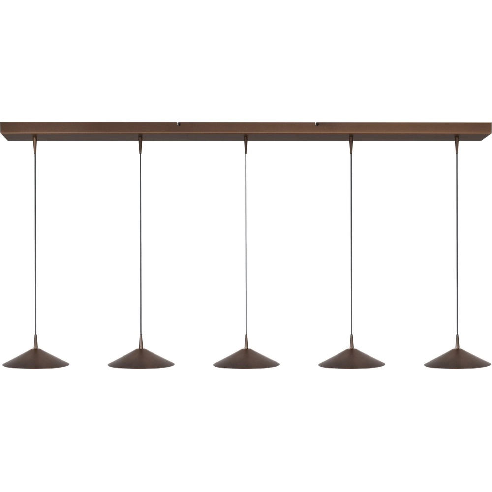 Lampe suspendue à 5 lumières Ceppo Brun cacao Ø 22cm