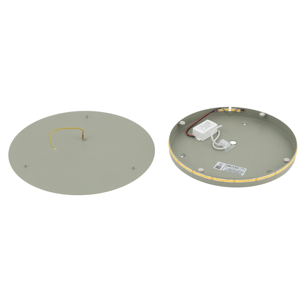 Lampe murale de conception Ring vert sauge Ø 35cm Lyora 5903139126618