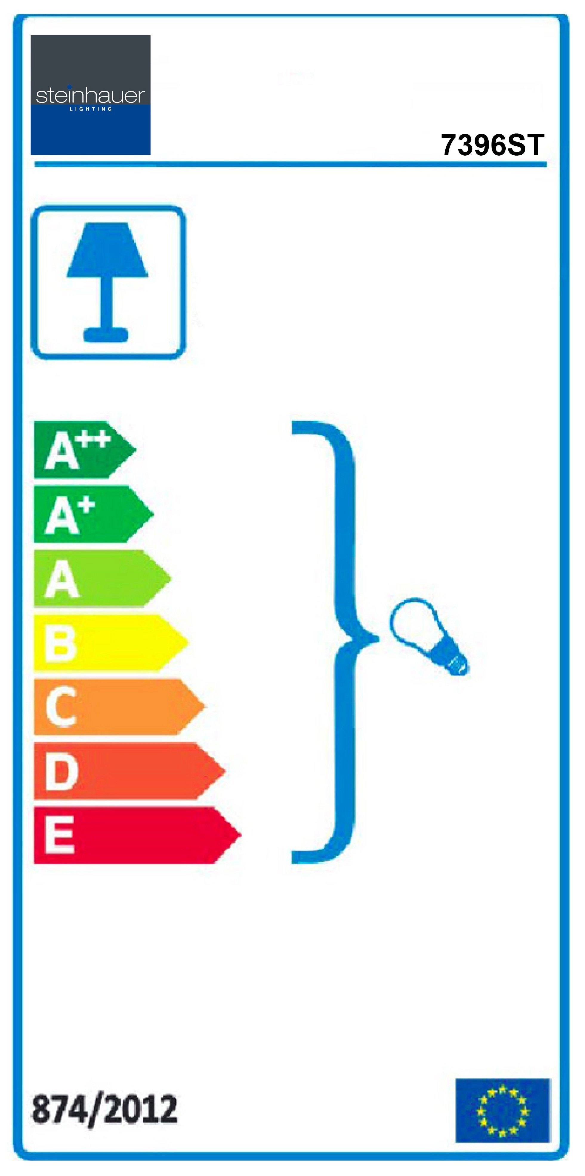 Lampe de table abat-jour Gramineus gris métallisé Steinhauer 8712746093773