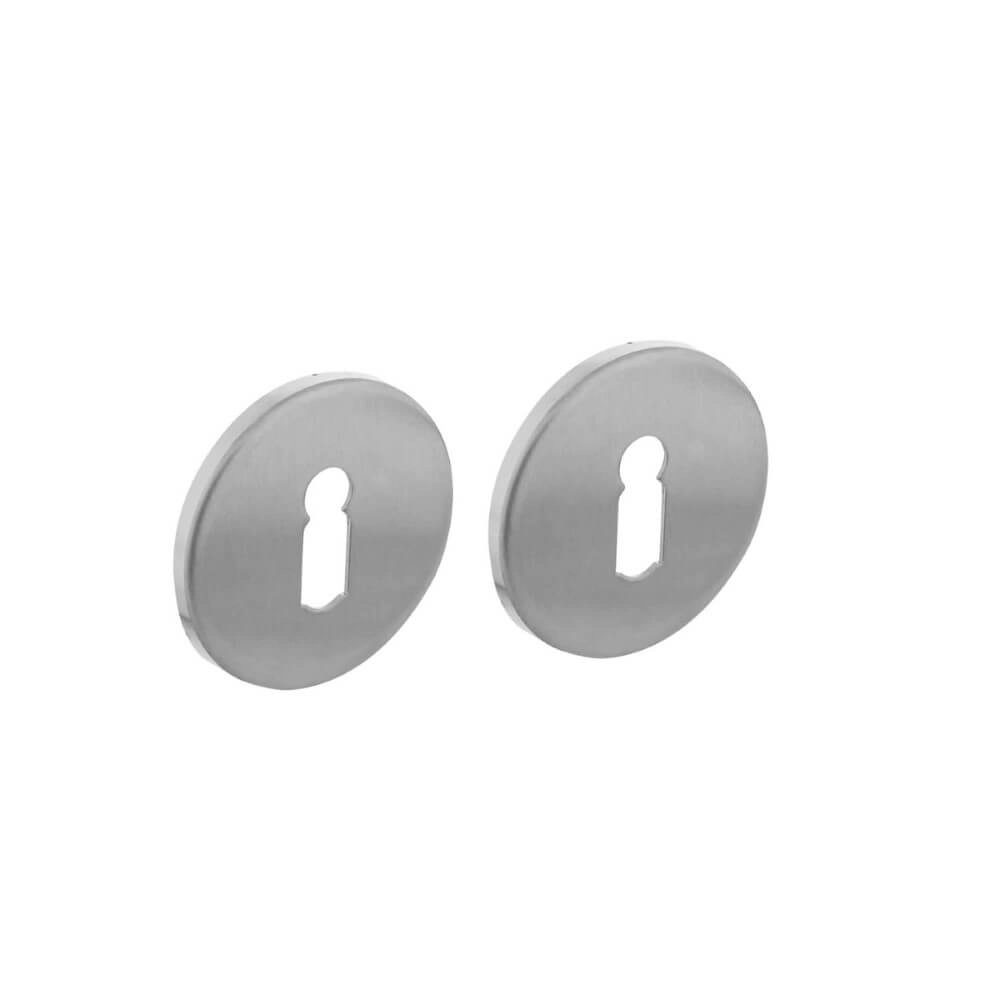 Lot de 2 rosaces clés Tira Acier inoxydable Ø 53mm Lot de 2 rosaces clés Tira Acier inoxydable Ø 53mm