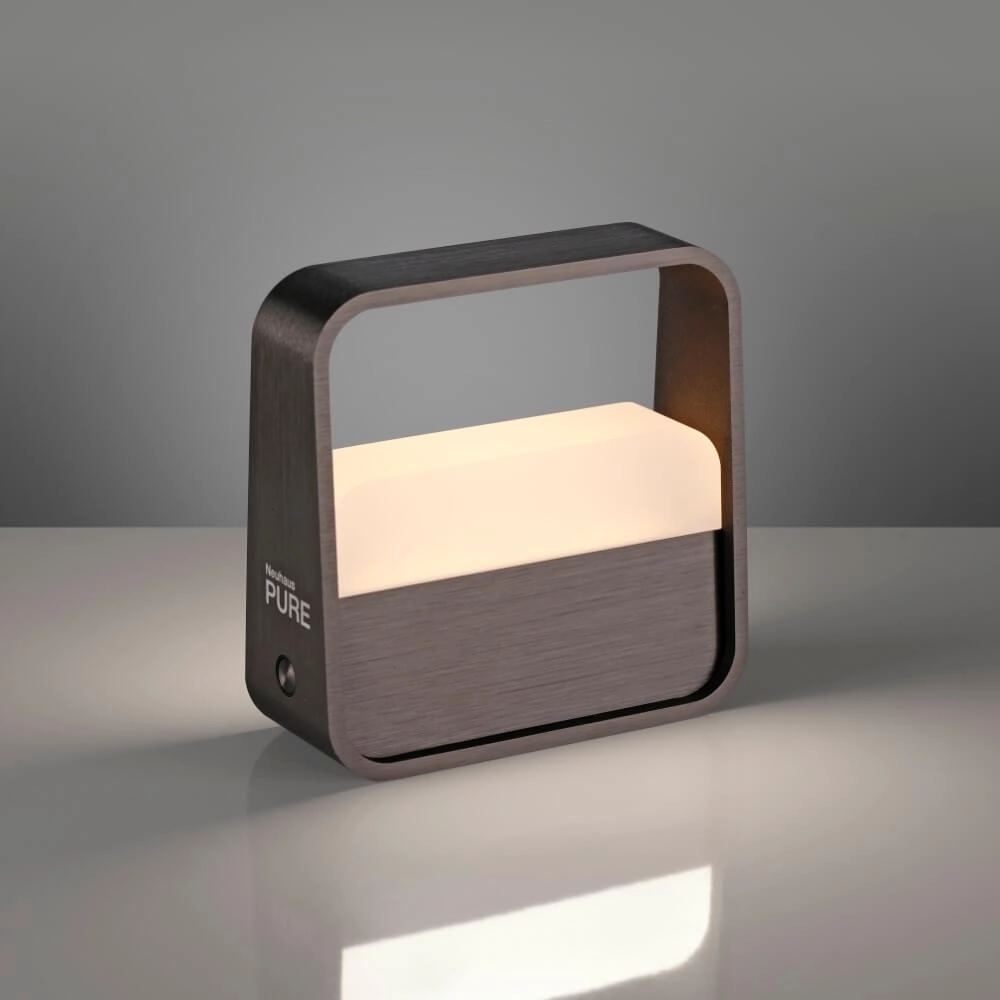 Lampe de table design Pure Go brun Paul Neuhaus 4012248383384