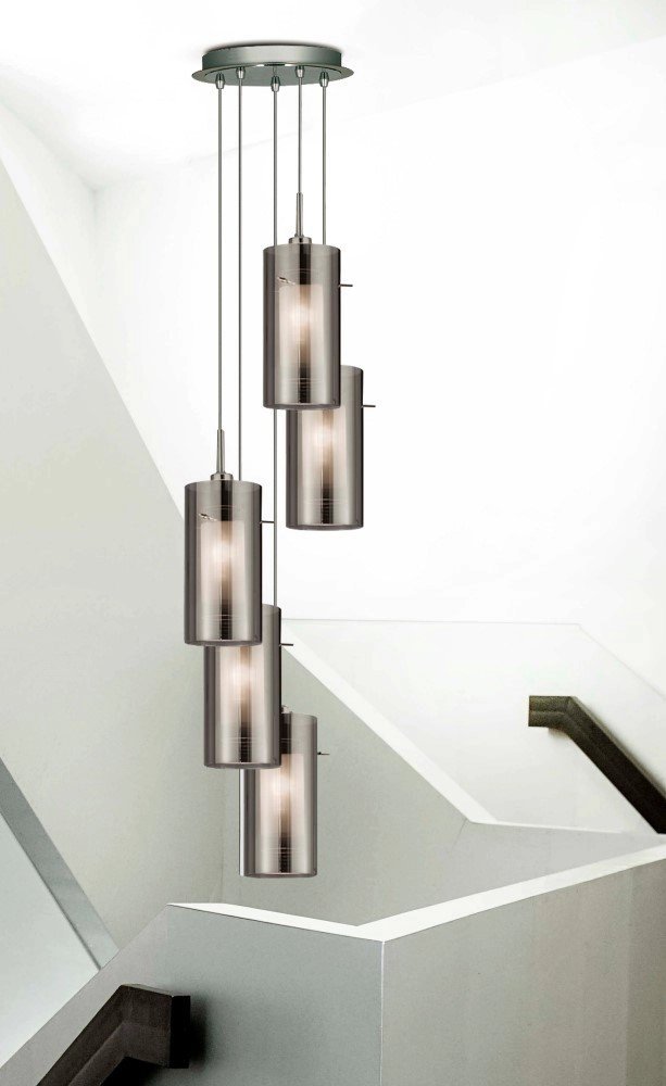 Lampe suspendue Vide Duo 2 5 lumières Searchlight 5053423018997