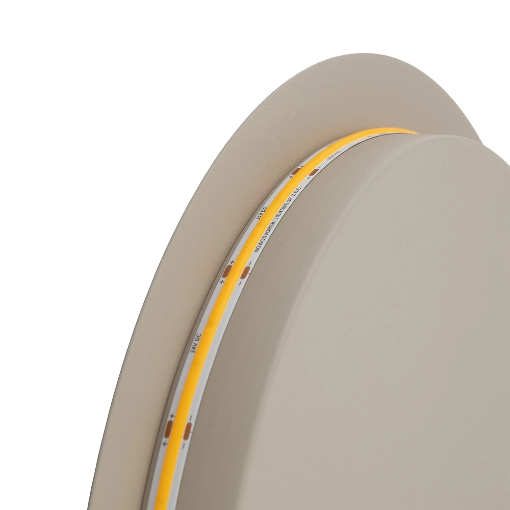 Lampe murale de conception Ring brun sable Ø 35cm Lyora 5903139126540