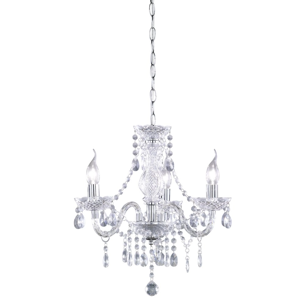 Lustre Luster Crystal 40cm 3 lumières transparentes Lustre Luster Crystal 40cm 3 lumières transparentes