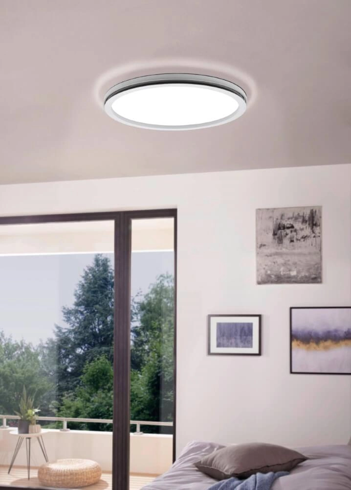 Plafonnier LED Lazaras rond Ø 45cm Eglo 9002759998417