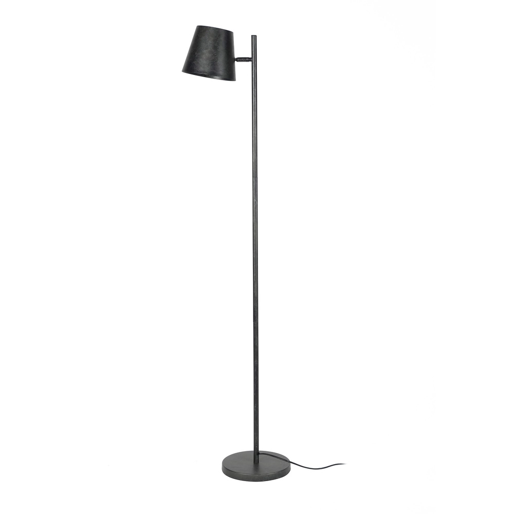 Lampe de pied en métal Flex 157 cm - charbon de bois Lyora 8716803512474