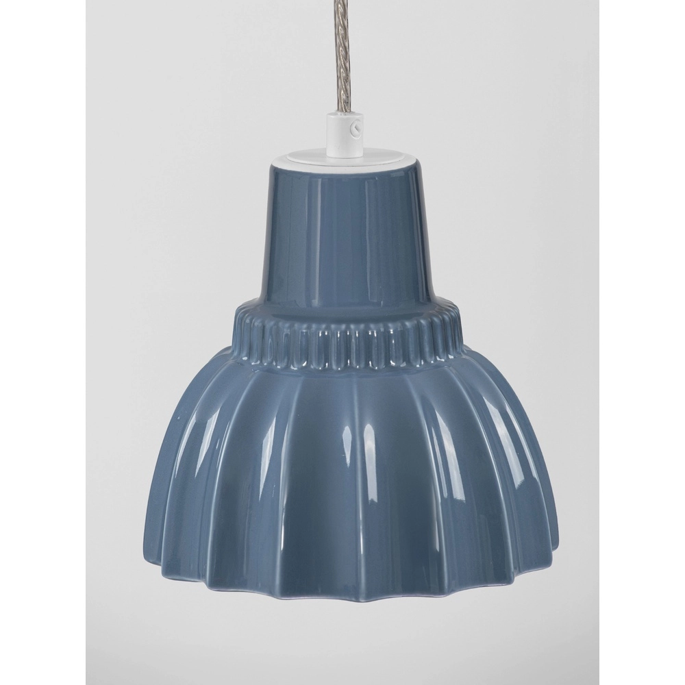 Lampe suspendue Picco Blanc avec bleu Lyora 5212017495372