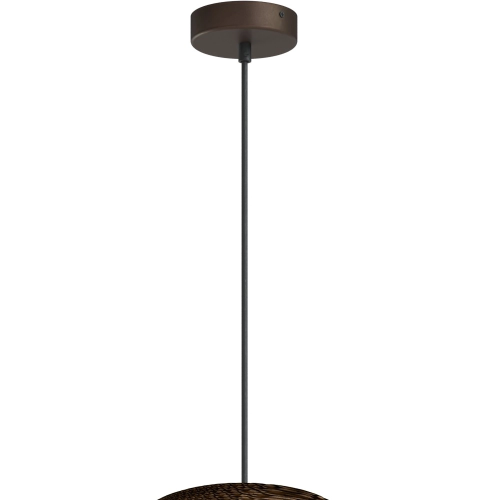Lampe suspendue à une seule lumière Carta Pineapple Cacao en papier Ø 49cm Masterlight 8718121437576