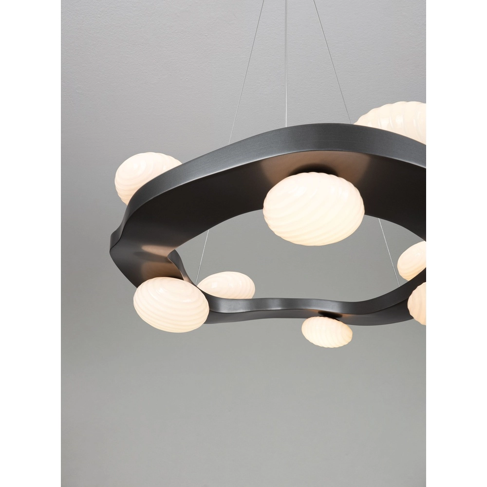 Lampe pendante de conception Severo noir et blanc Lyora 5212063500365
