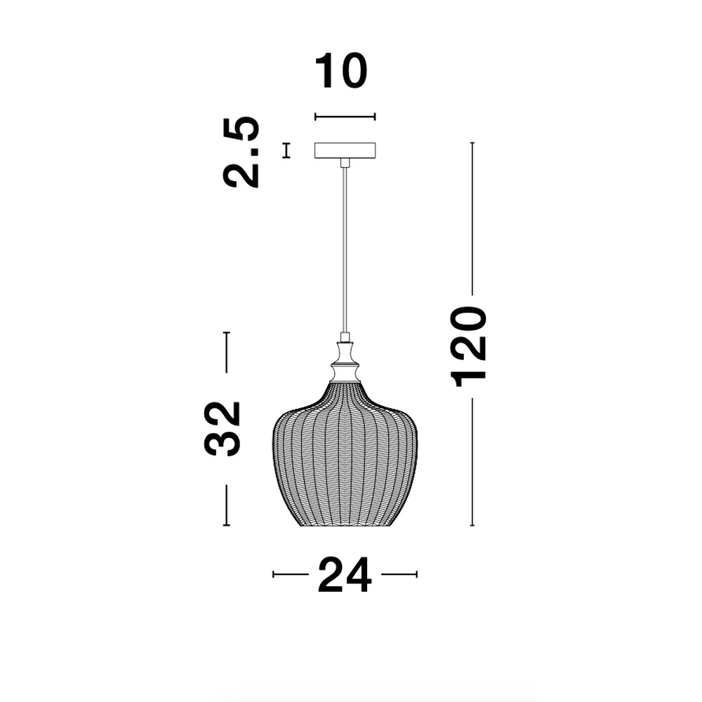Suspension Loni verre à champagne Lyora 5212017423047