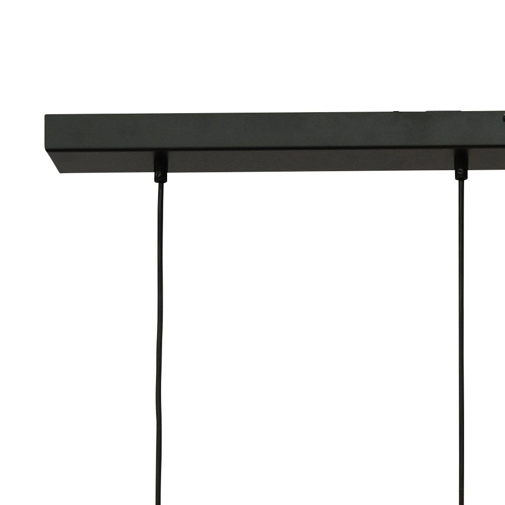 Lampe suspendue noire avec de l'or Bounty Verre curio à 5 lumières Masterlight 8718121247700