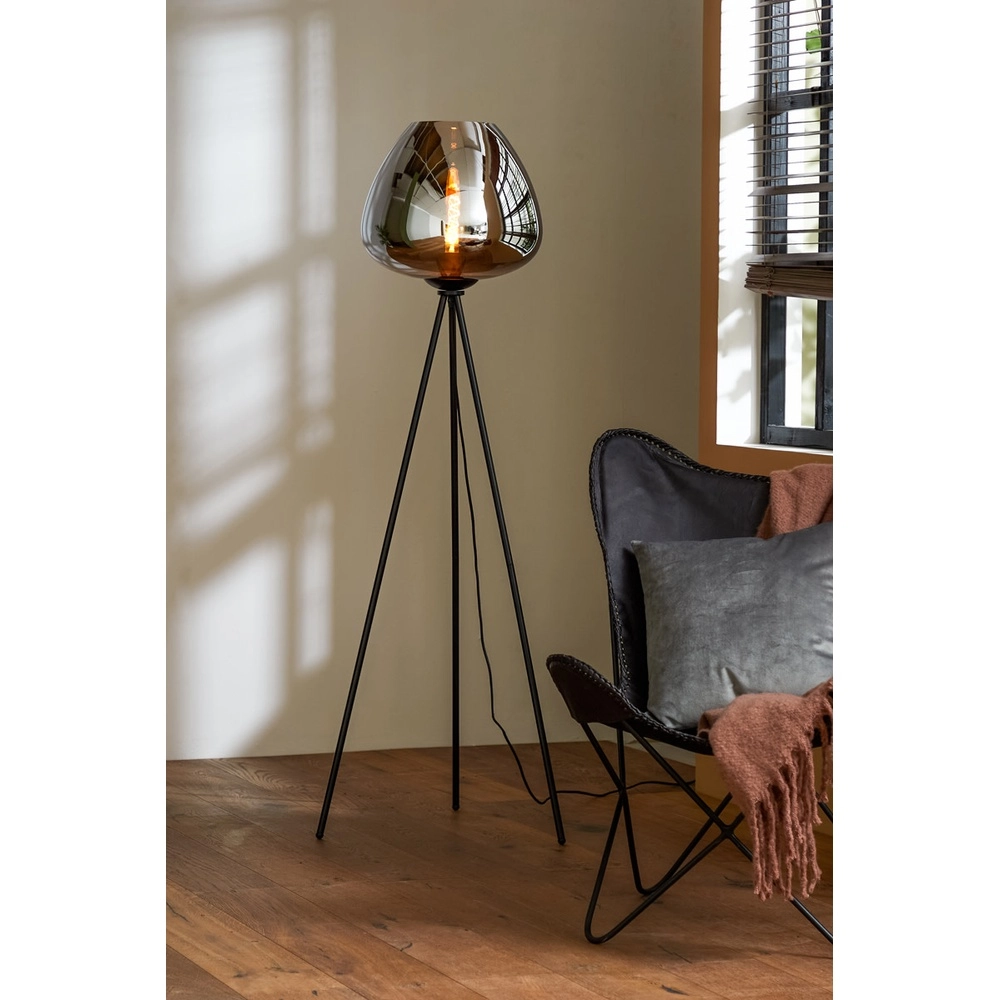 Lampe sur pied trépied Mayson gris Light & Living 8717807633509