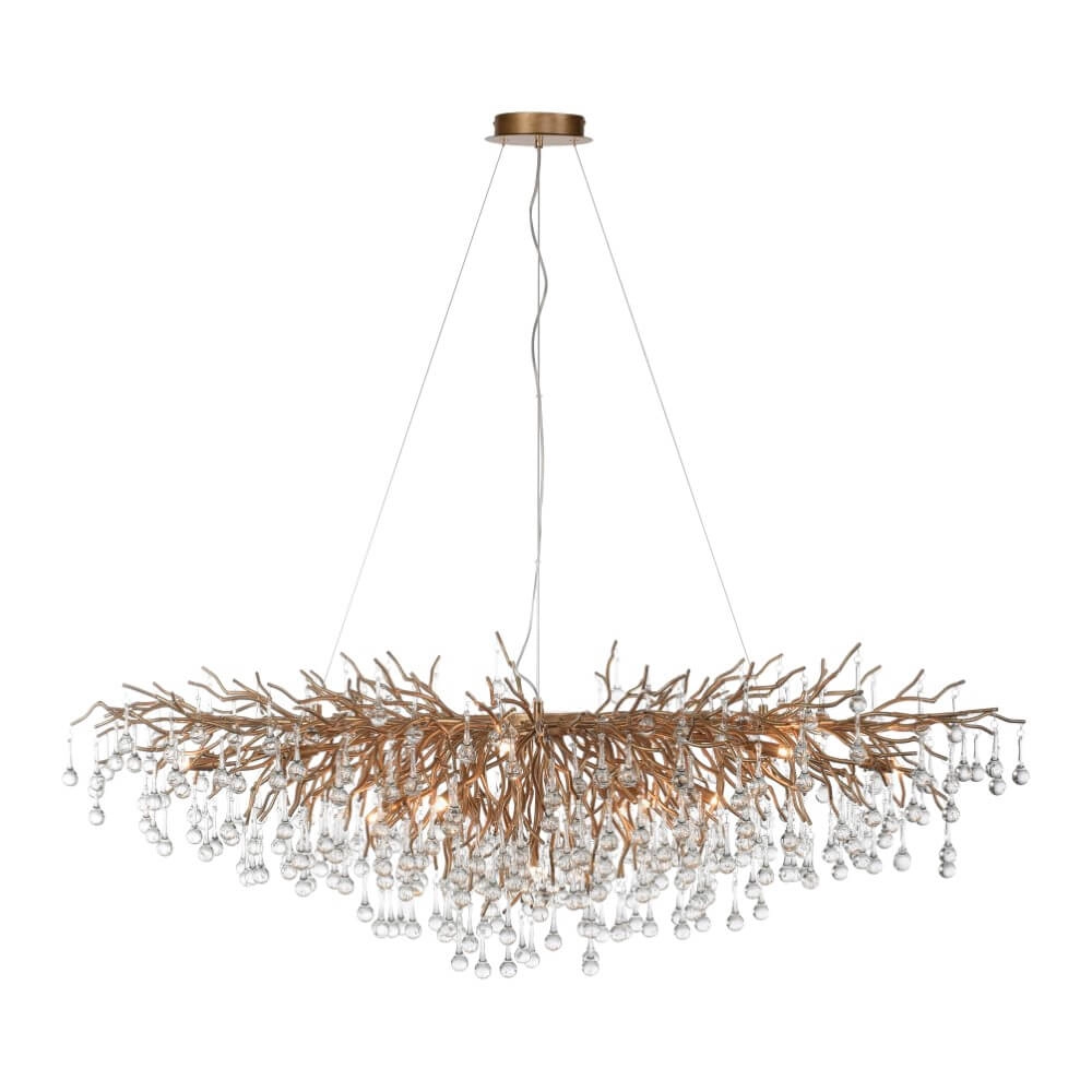 Grand lustre Icicle laiton antique Paul Neuhaus 4012248332917