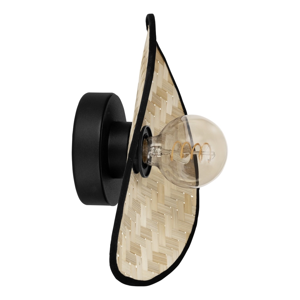 Lampe murale en rotin Marywell Ø 30cm - 1x E27