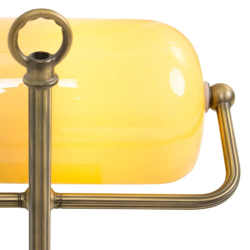 Lampe de banquier Ancilla bronze avec marron Steinhauer 8712746104417