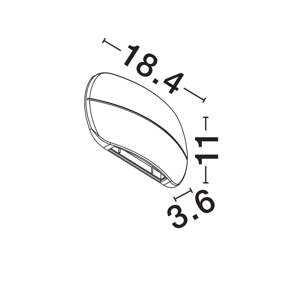 Applique murale design Prato noir Lyora 5212017453082