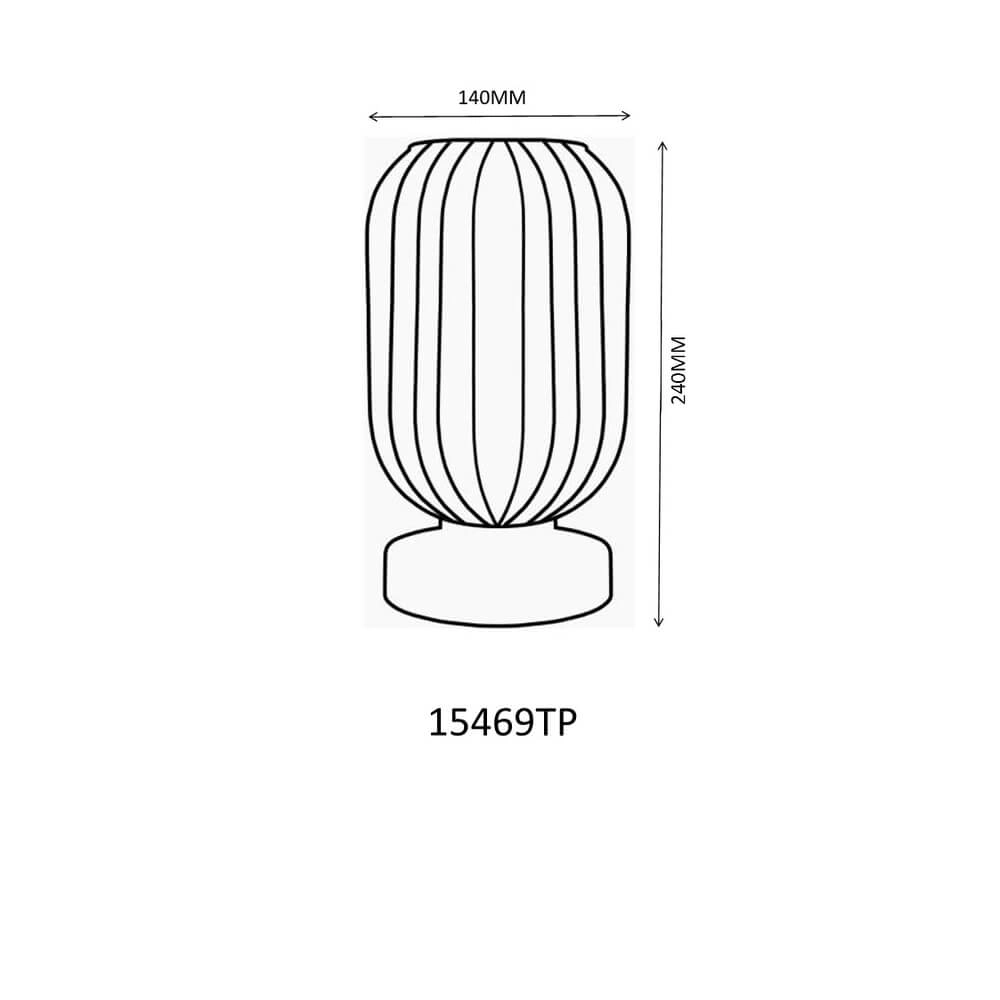 Lampe de table ronde Normy verre rouge Ø 14cm Globo 9007371450299